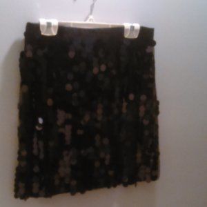 Beaded black/navy skirt